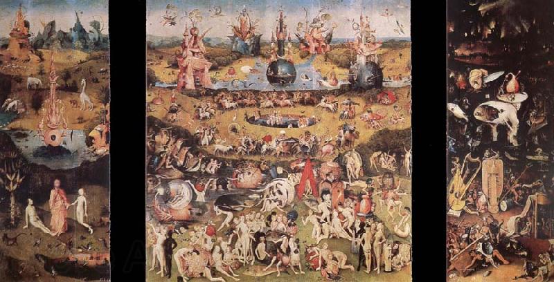 BOSCH, Hieronymus The garden of the desires, trip sign, Norge oil painting art